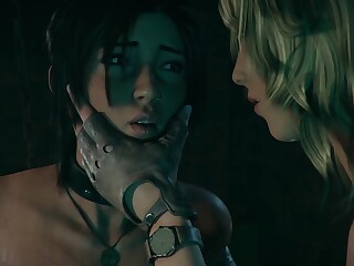 Анальная пытка для связанной Lara Croft! 3D порно Tomb Raider